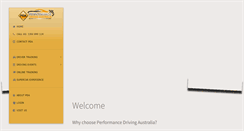Desktop Screenshot of performancedrivingaustralia.com