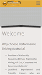 Mobile Screenshot of performancedrivingaustralia.com